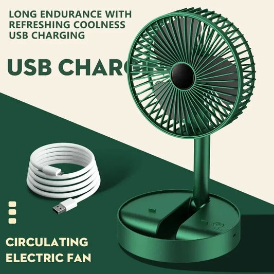 Portable Electric Mini Fan Foldable Telescopic fan with high Battery Life